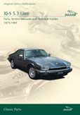 Cover image for JAGUAR XJ-S 5.3 LITRE PARTS, SERVICE MANUALS & TECHNICAL GUIDES 1975-91